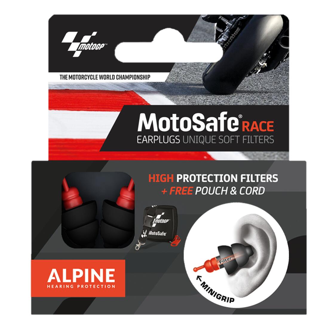 Zatyczki/stopery do uszu MotoSafe® Race – MotoGP™ ALPINE