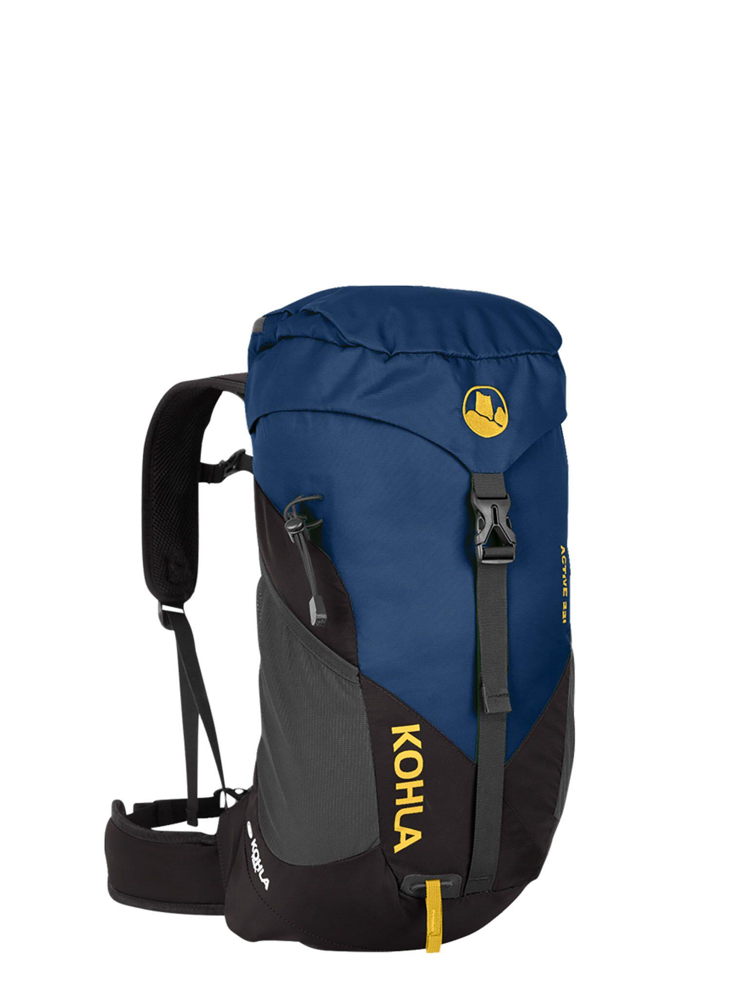 Plecak z siatką dystansową Kohla Active 22L - navy peony/lemon curry/caviar