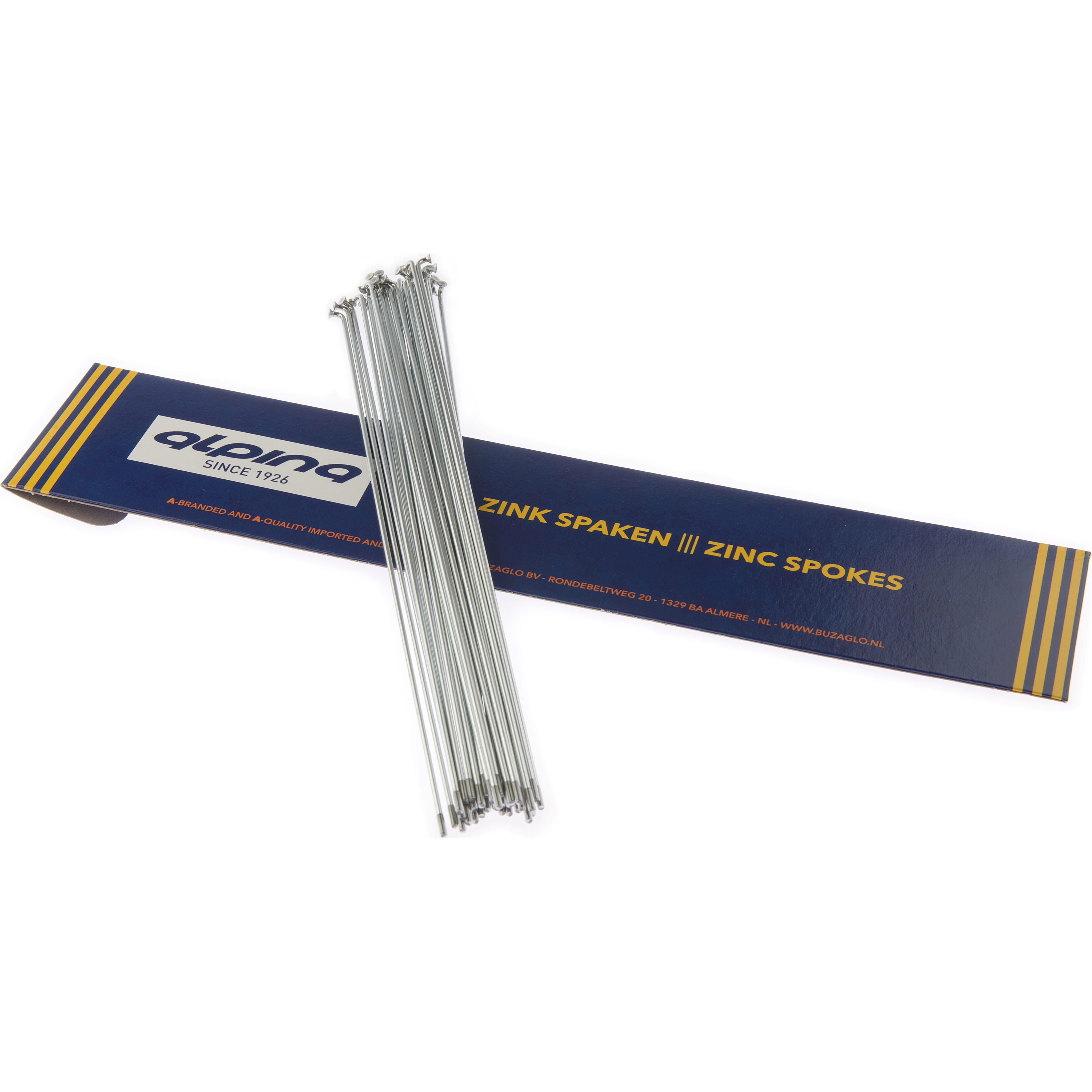 Szprychy Alpina 14G (2,00 mm) 130 mm Cynk Opakowanie 36