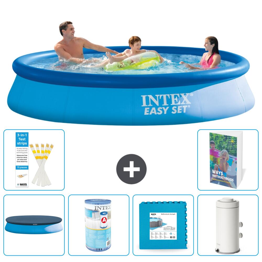 INTEX Basen Easy Set Okrągły - 366x76 cm - 7-częściowy S80