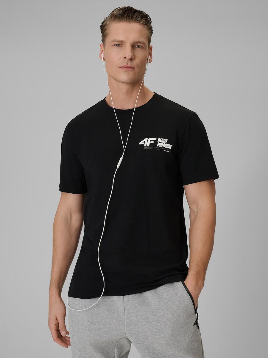 T-shirt regular gładki męski 4F 4FRSS26TTSHM3992