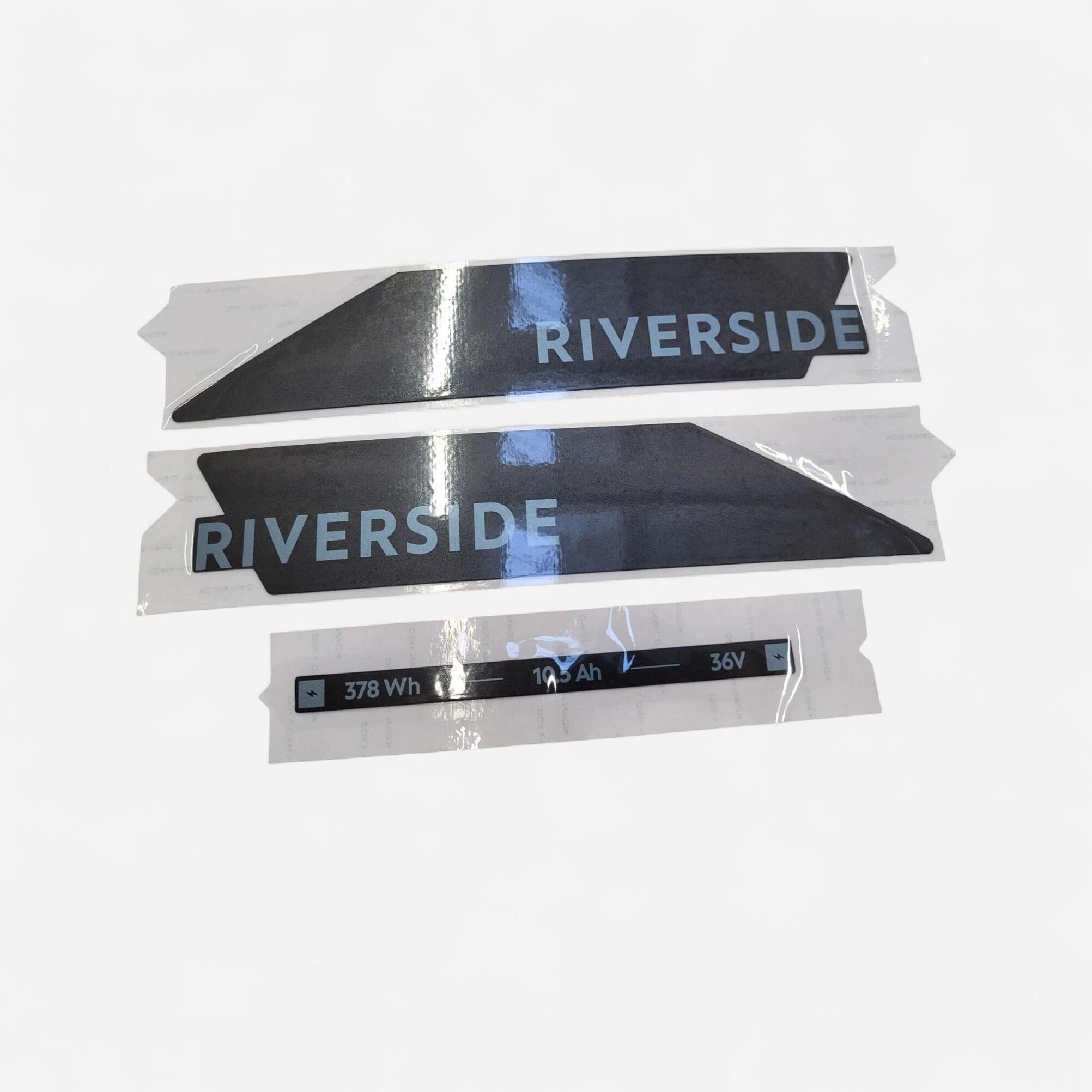 Naklejki na akumulator roweru Riverside 100E