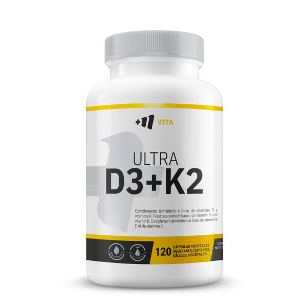 Witamina D3 z K2 Ultra (100μg/100μg) - 120 kapsułek roślinnych MASMUSCULO