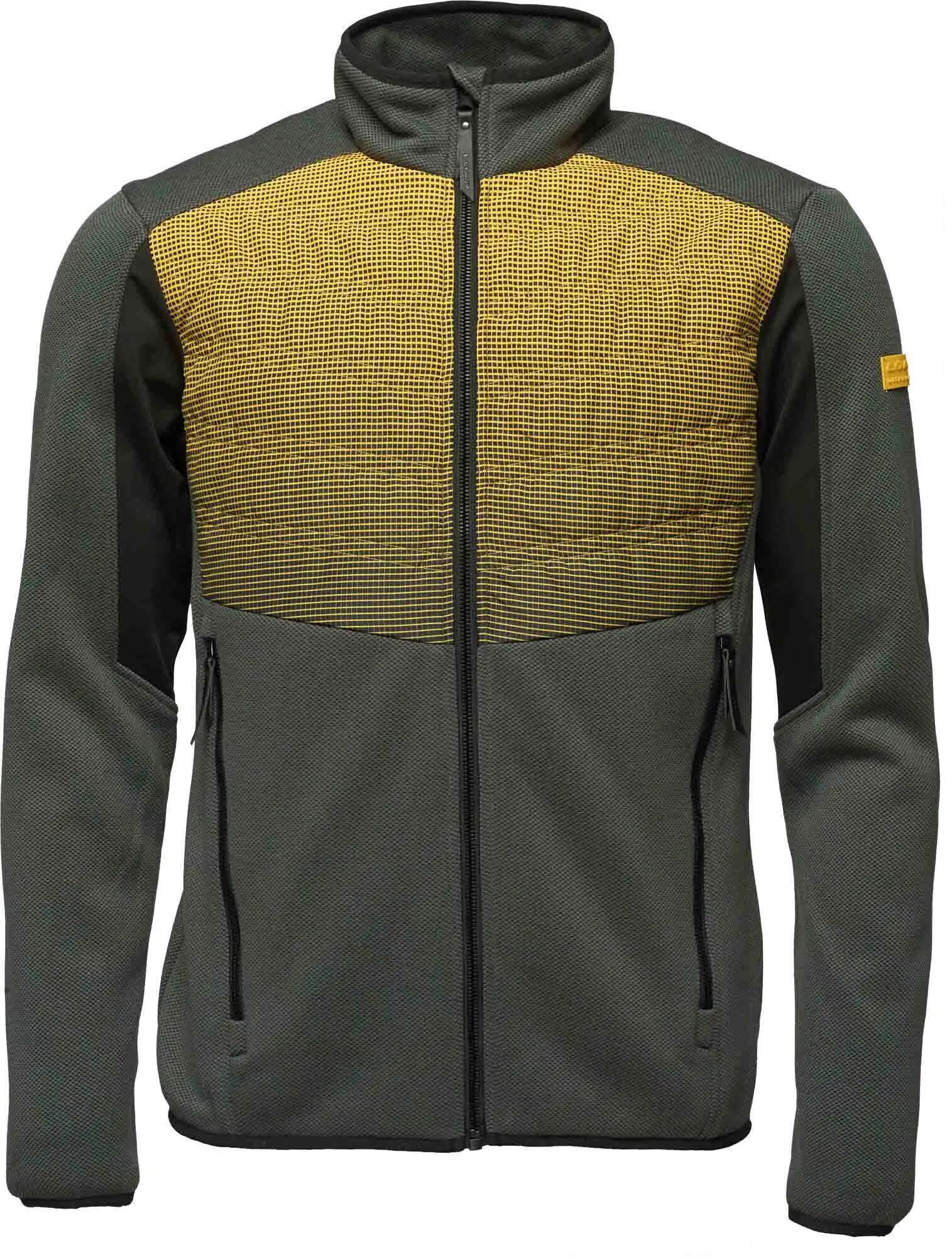 Męski sweter sportowy Loap Gandalf szaro-żółty