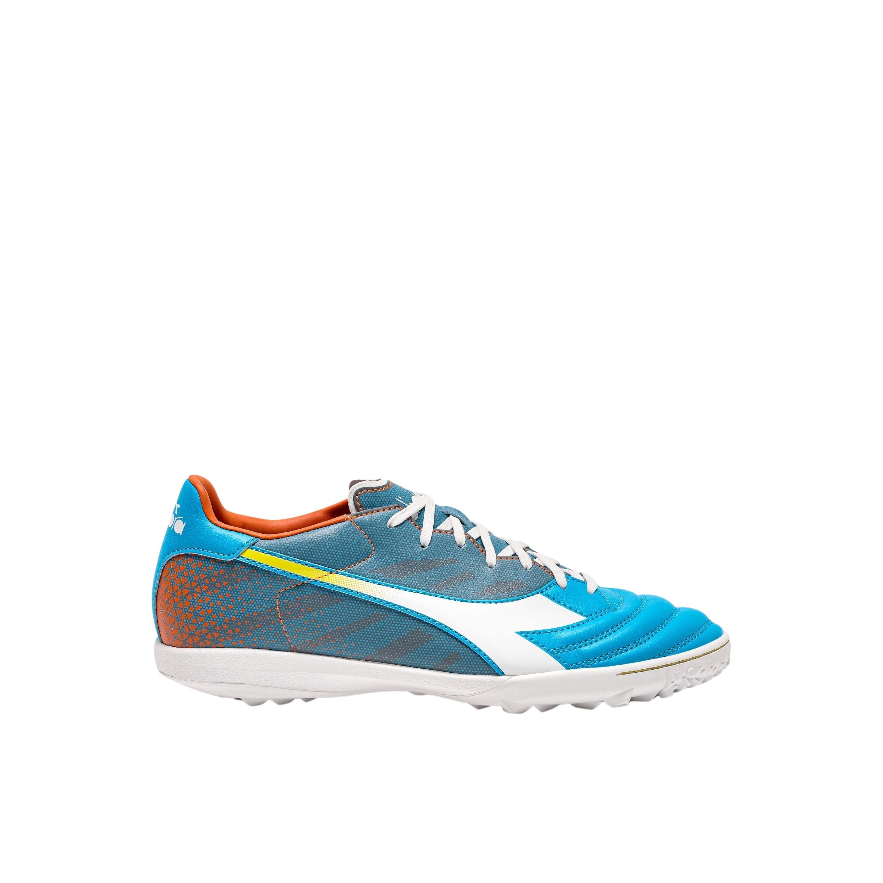 Buty piłkarskie męskie Diadora Brasil Elite Veloce GR TFR blue fluo/white/orange