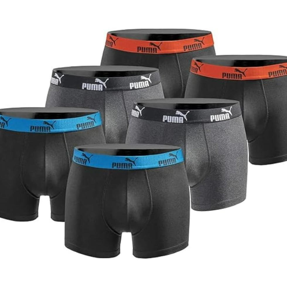 Bokserki majtki męskie Puma Boxershorts 6-pak bawełniane
