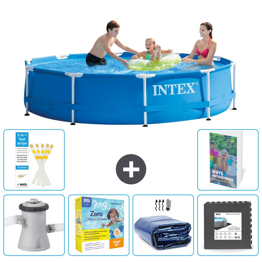INTEX Basen ze stelażem Okrągły - 305x76 cm - 7-częściowy S285