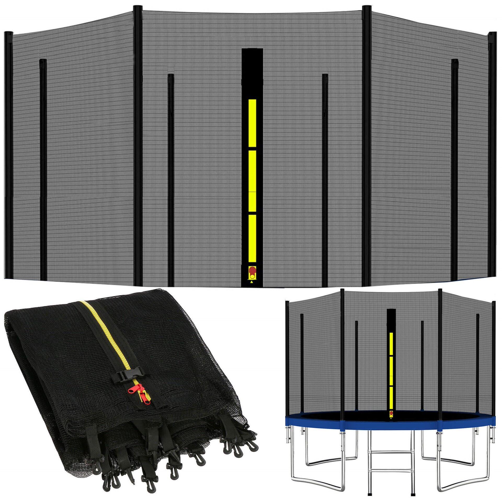 Siatka do trampoliny zewnętrzna Springos 13FT 396 cm 8 słupków