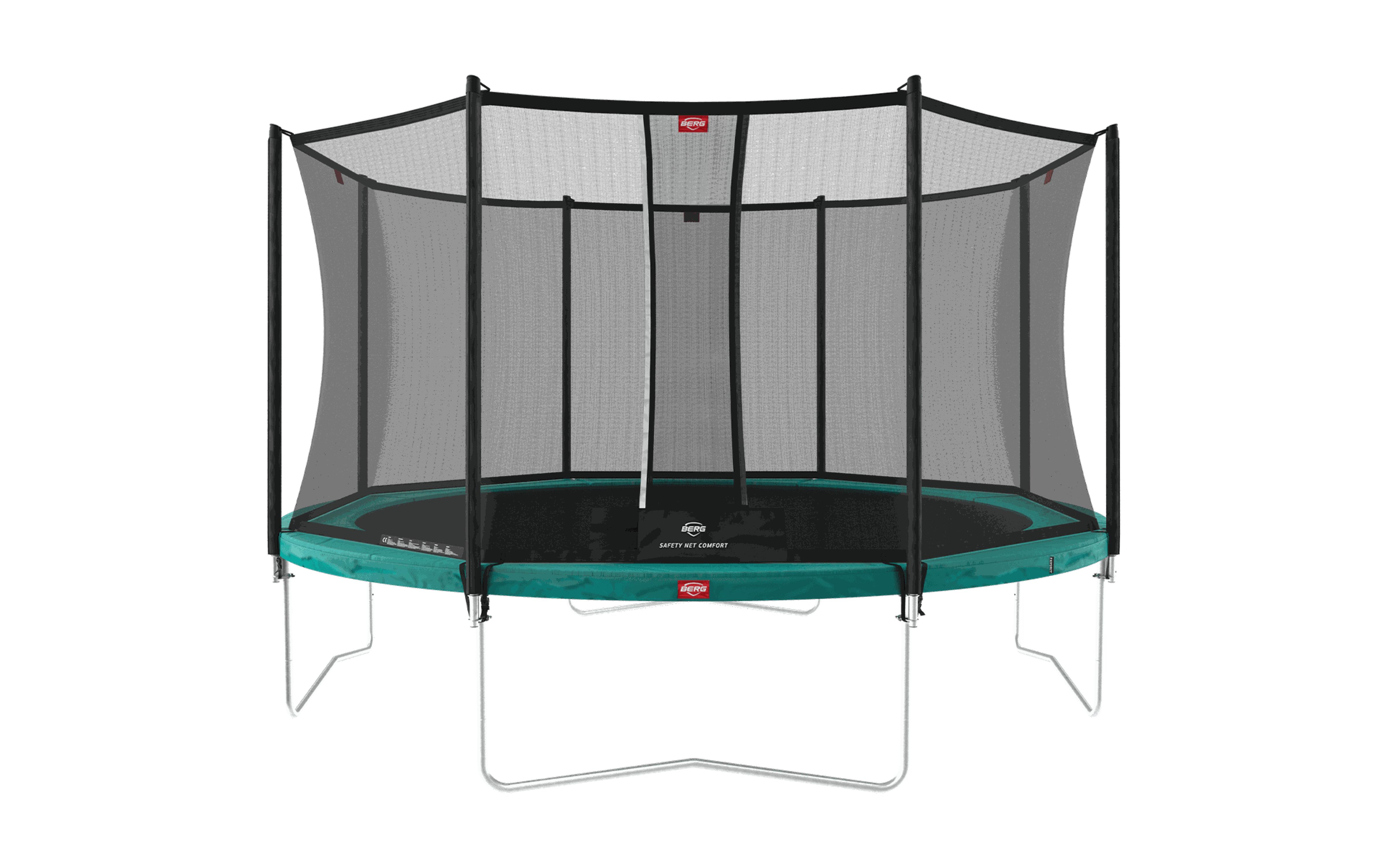 Trampolina Favorit Regular 380 + Siatka Bezp. Comfort Zielony
