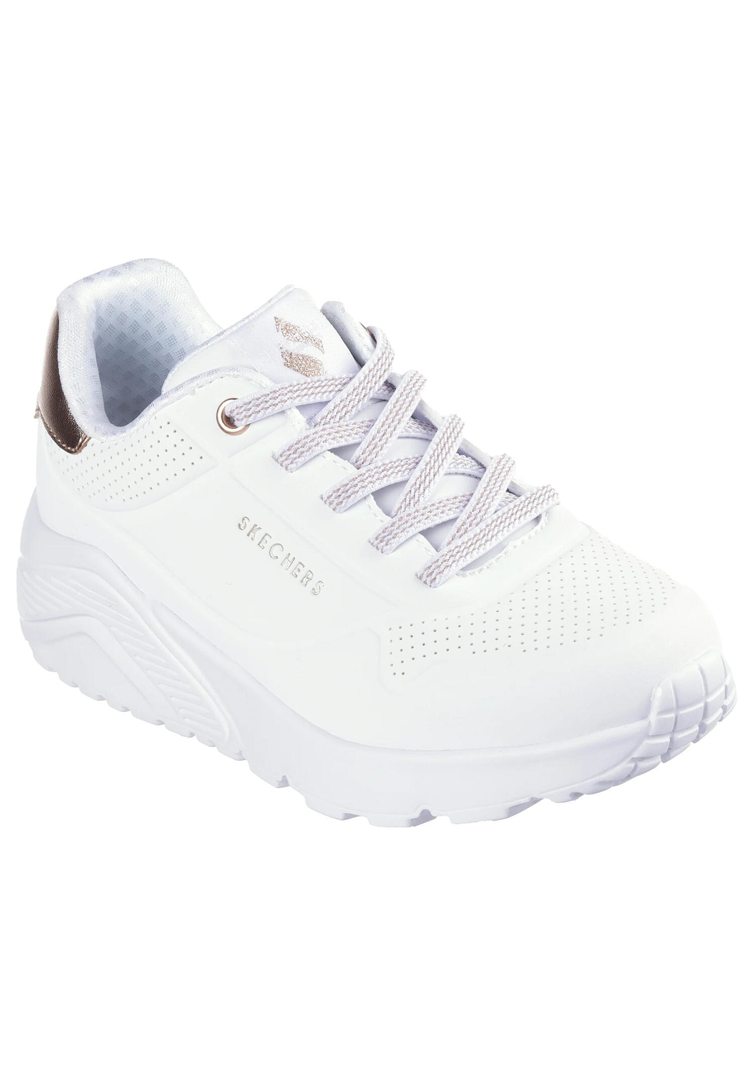 Buty SKECHERS UNO LITE-METALLIC MO Biały
