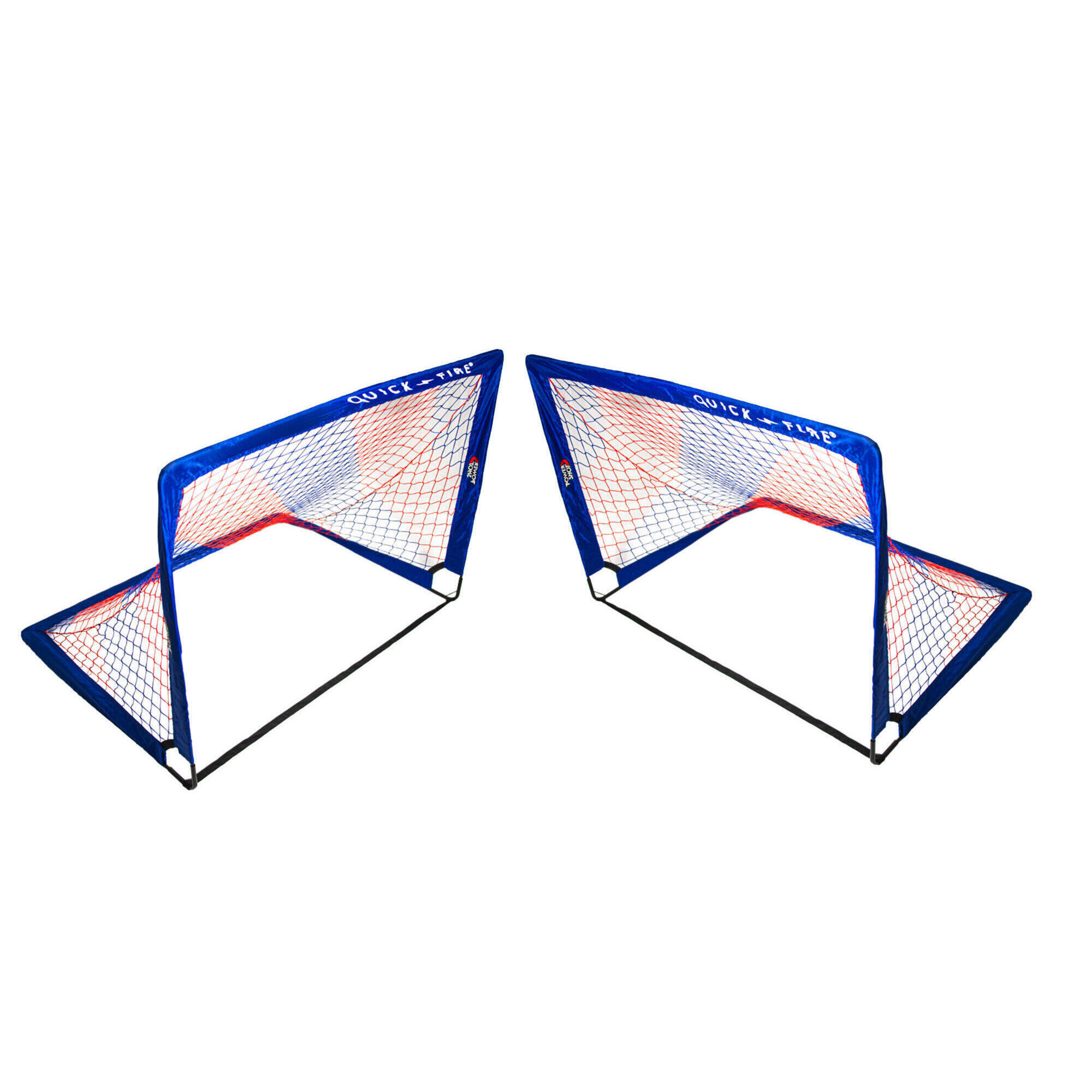 Para bramek POP UP 1 8 x 1 2 m niebieska/czerwona - POWERSHOT