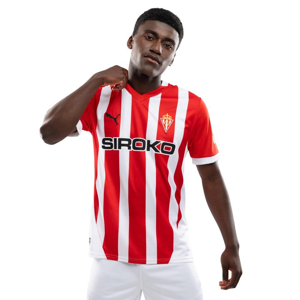 Oficjalna koszulka piłkarska Puma dla dorosłych Real Sporting de Gijón Footba