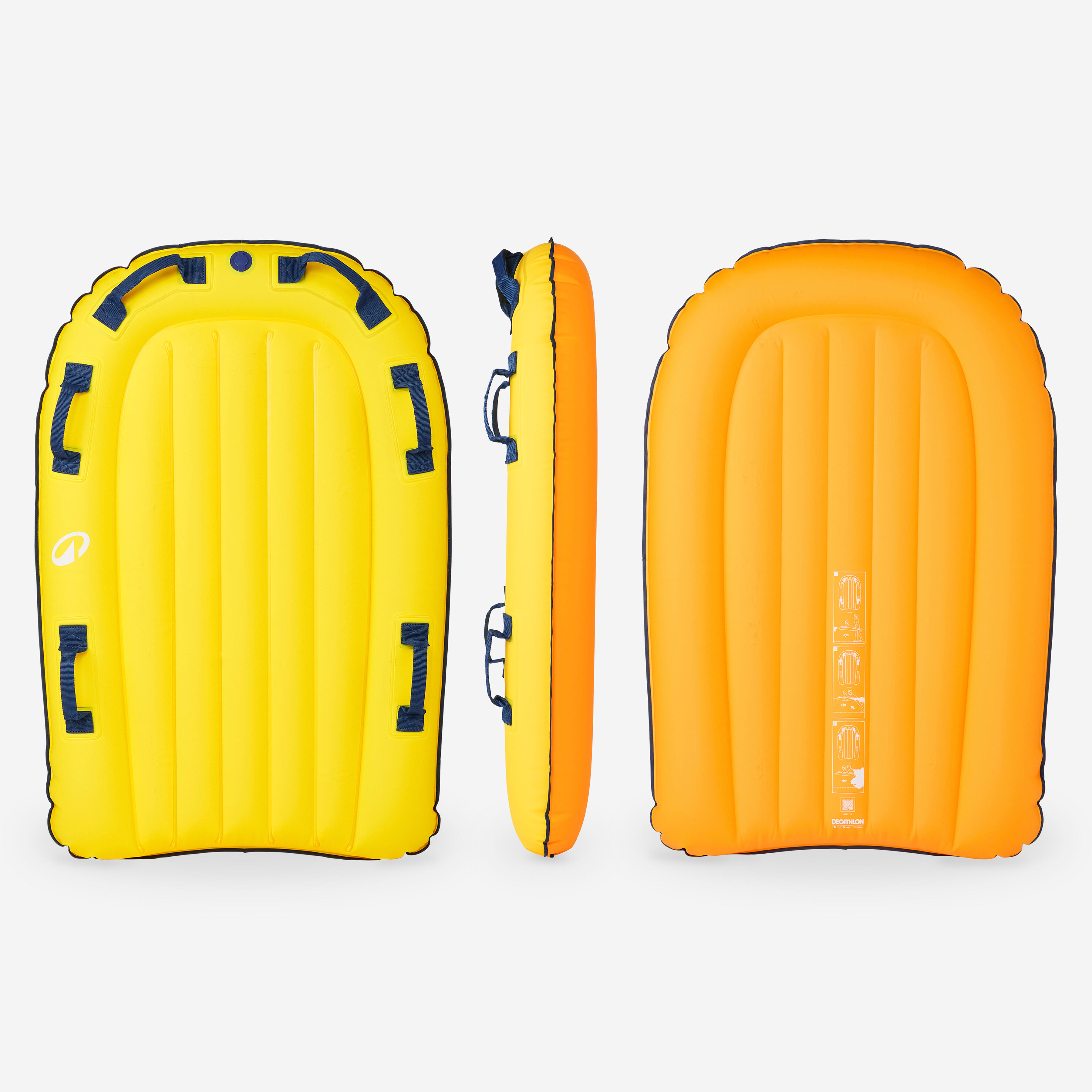 Deska bodyboard pompowana dla dzieci Decathlon Tandem