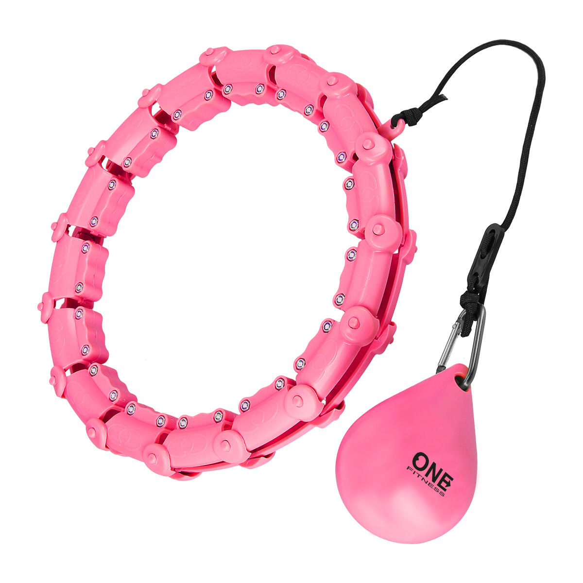 ONE Fitness Hula Hoop - Różowy