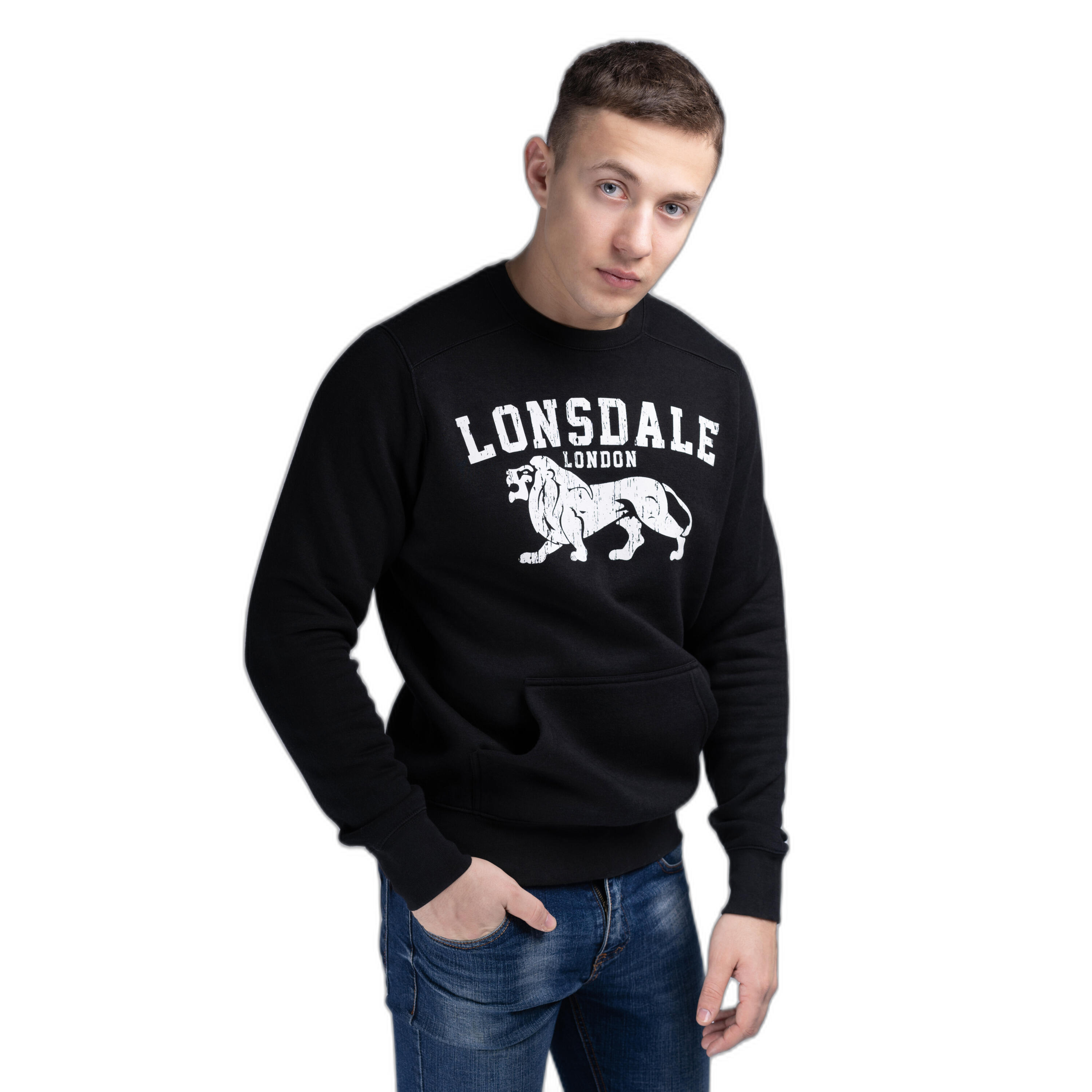 Bluza z okrągłym dekoltem Lonsdale Kersbrook