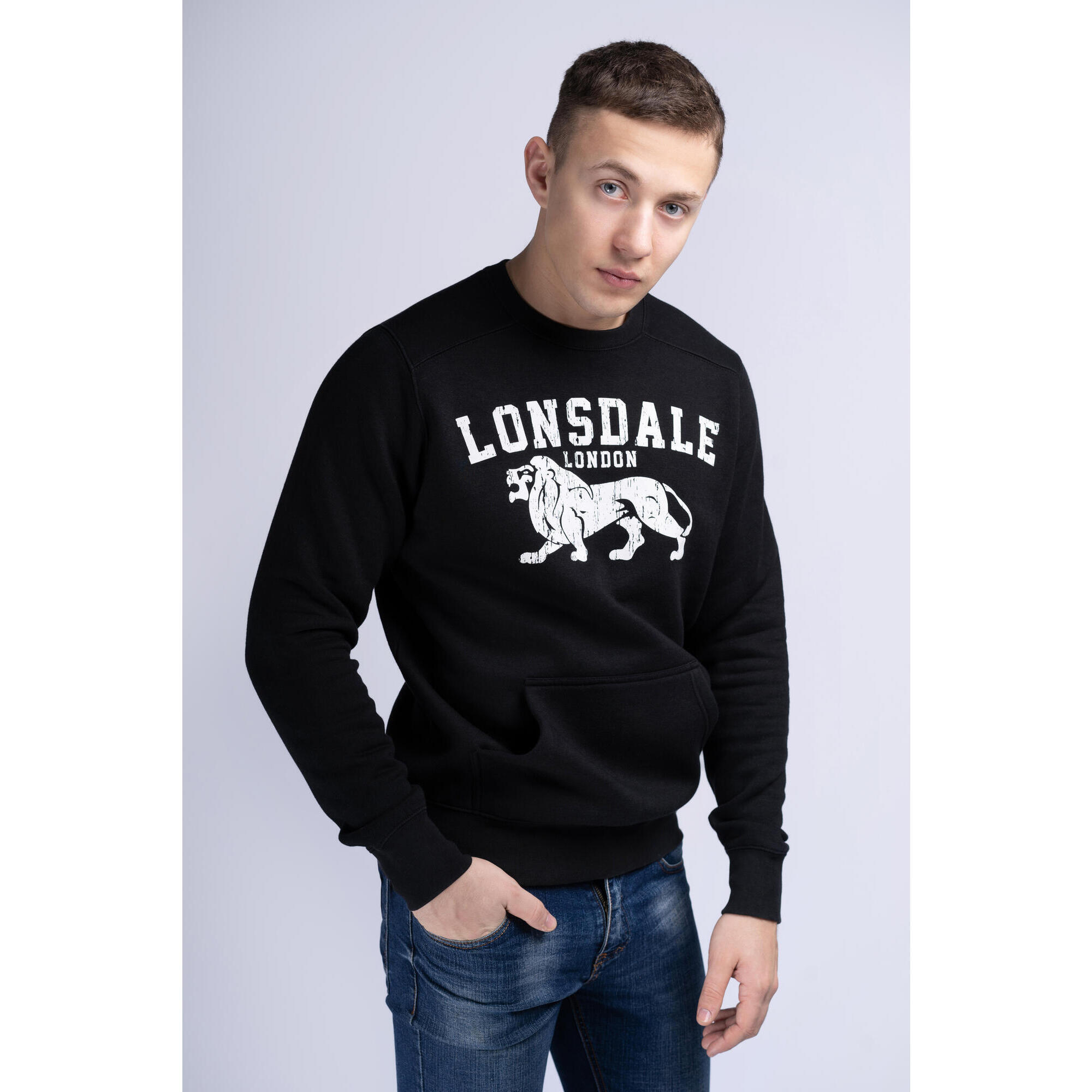 Bluza z okrągłym dekoltem Lonsdale Kersbrook