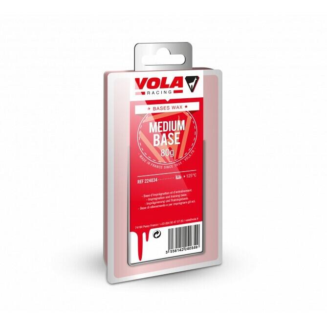 Wosk do narciarstwa biegowego na długich dystansach Vola Bases Medium 80 g