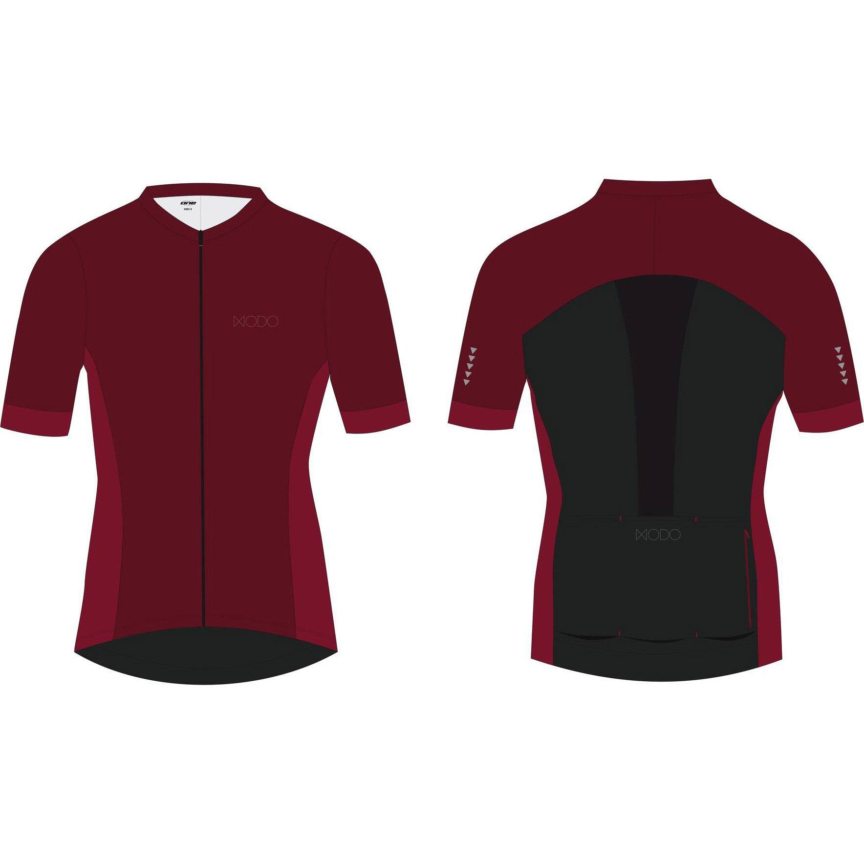 Damska koszulka kolarska Superior Modo L - Tibetan Red/Czarny