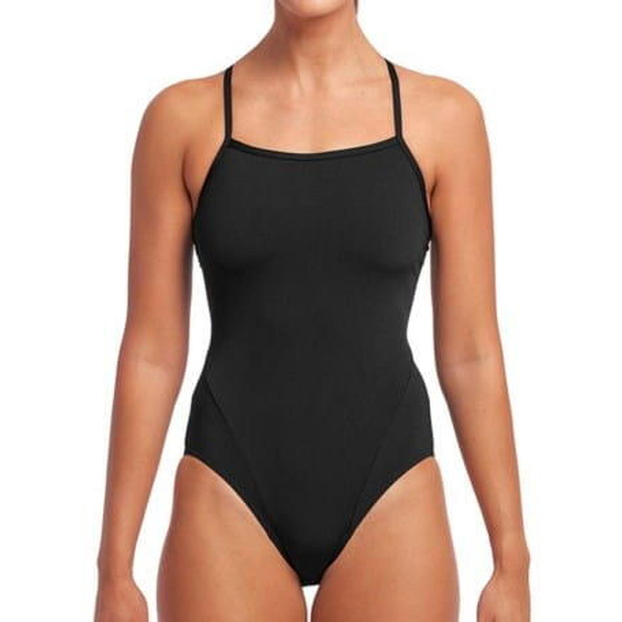 Funkita STILL BLACK - damski kostium do pływania Single Strap