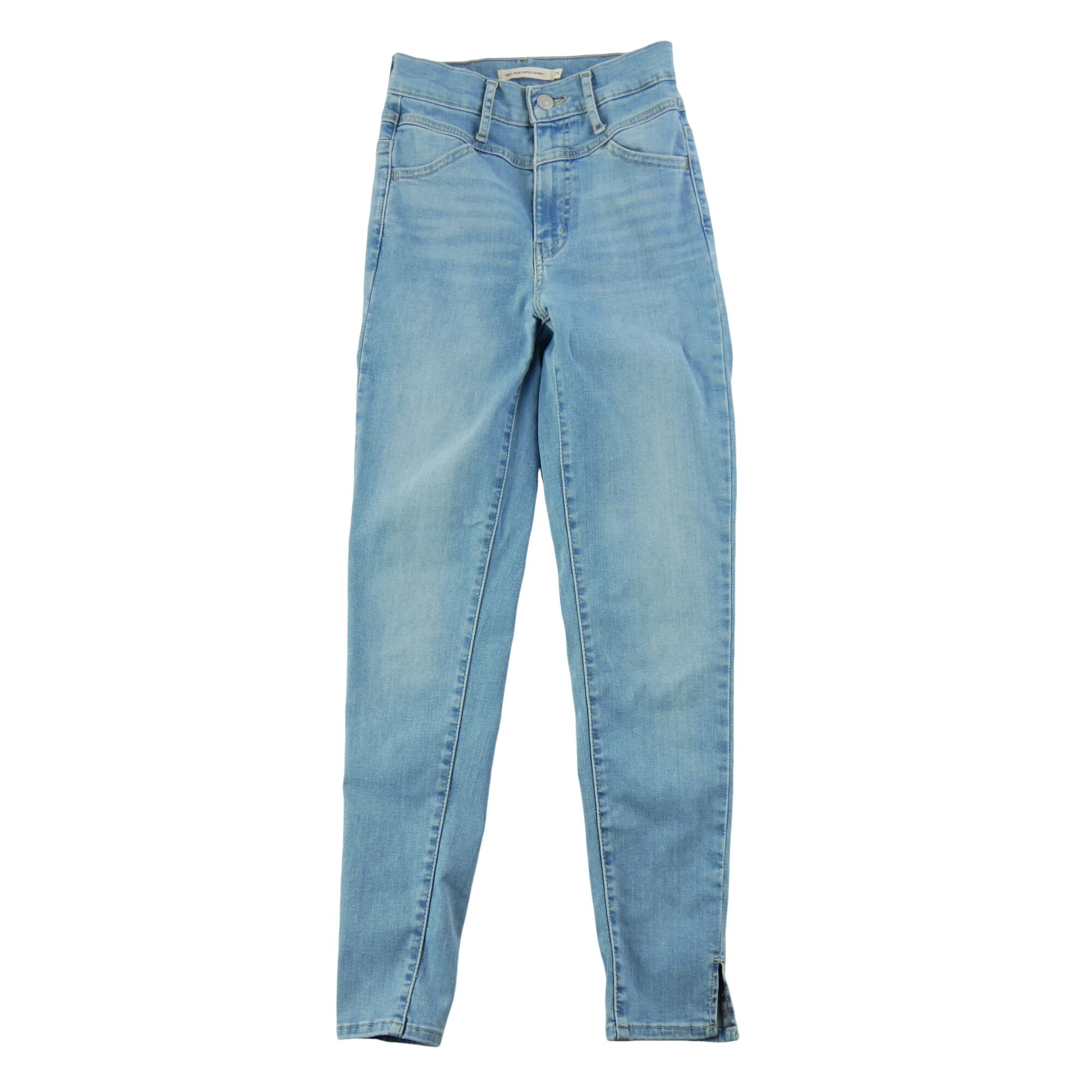 Levi Strauss damskie super wąskie spodnie jeansowe Mile High
