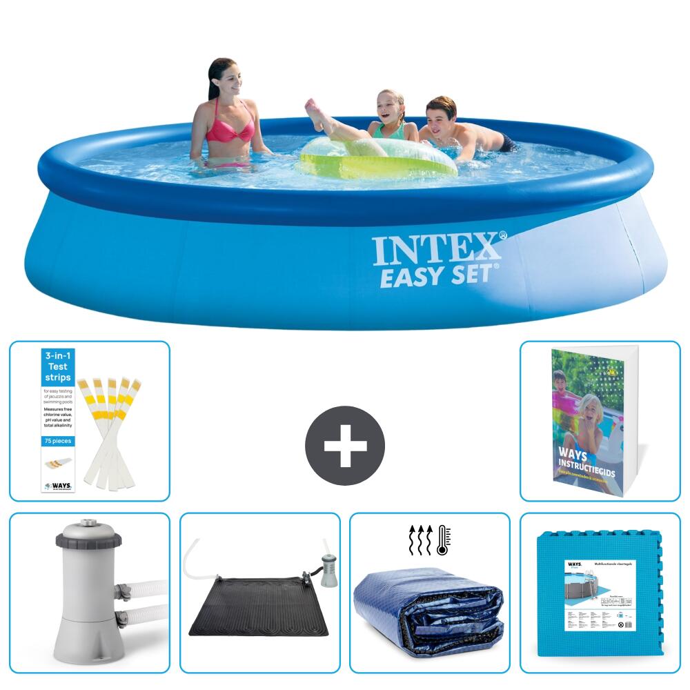 INTEX Basen Easy Set Okrągły - 396x84 cm - 7-częściowy S340