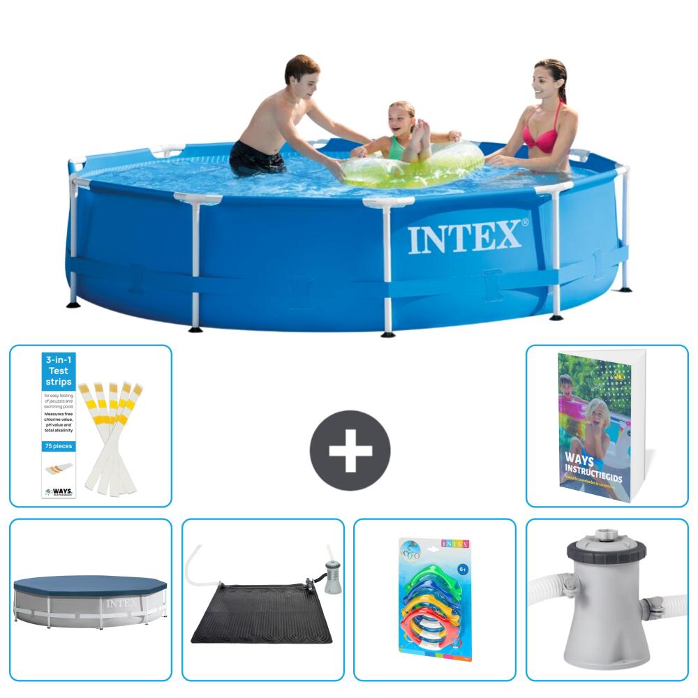 INTEX Basen ze stelażem Okrągły - 305x76 cm - 7-częściowy S37