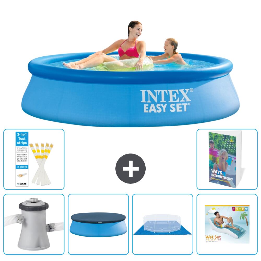 INTEX Basen Easy Set Okrągły - 244x61 cm - 7-częściowy S322