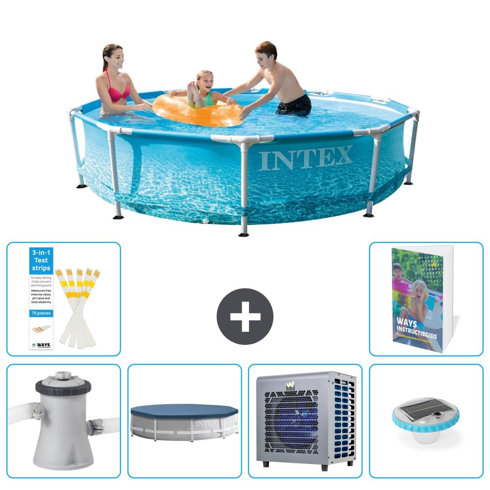 INTEX Basen ze stelażem Okrągły - 305x76 cm - 7-częściowy S175