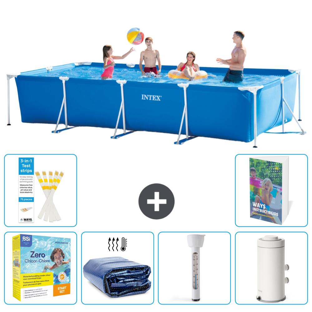 INTEX Basen ze stelażem Prostokątny - 450x220x84 cm - 7-częściowy S10