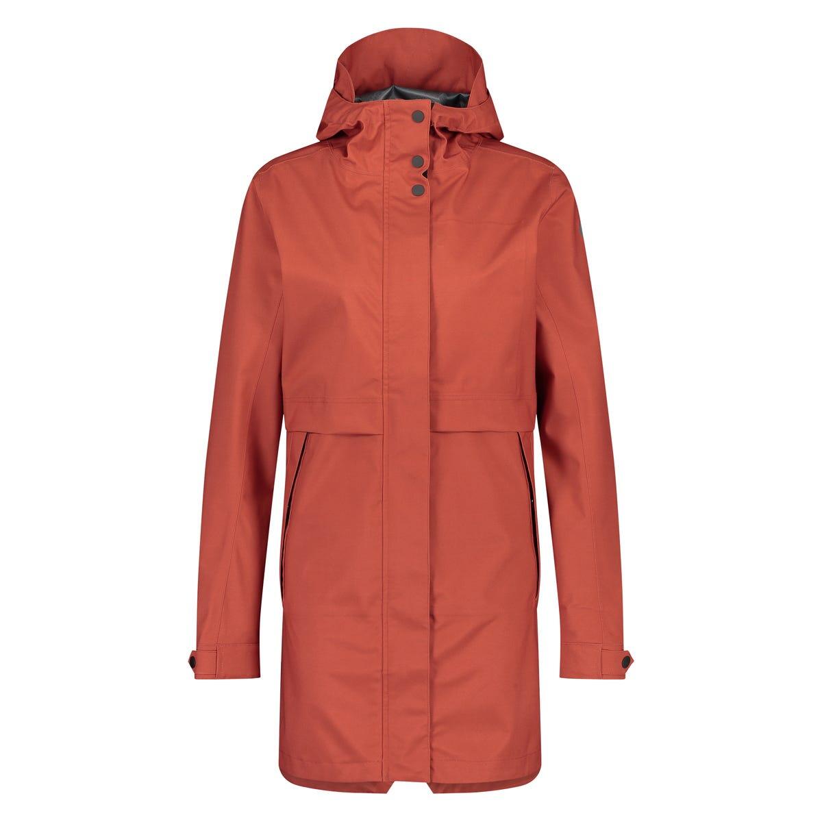 Parka Rain Jacket Women Cinnabar