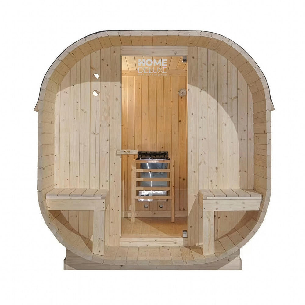 Sauna zewnętrzna CUBE DELUXE L - 184 x 220 cm dla 4 osób