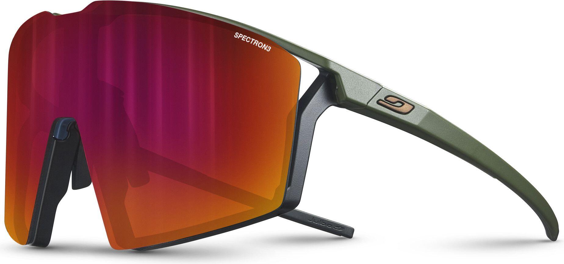 Okulary rowerowe Julbo Edge - khaki/czarny | Spectron cat 3 Cf + cat 0