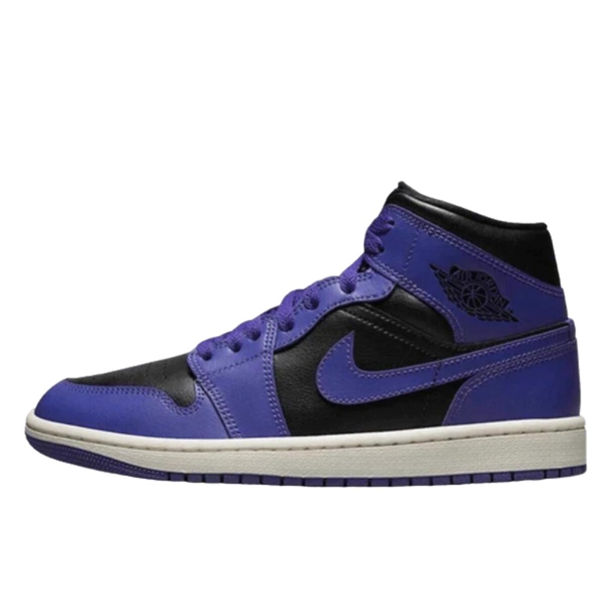 Buty do chodzenia dla dorosłych Air Jordan 1 Mid Purple Black