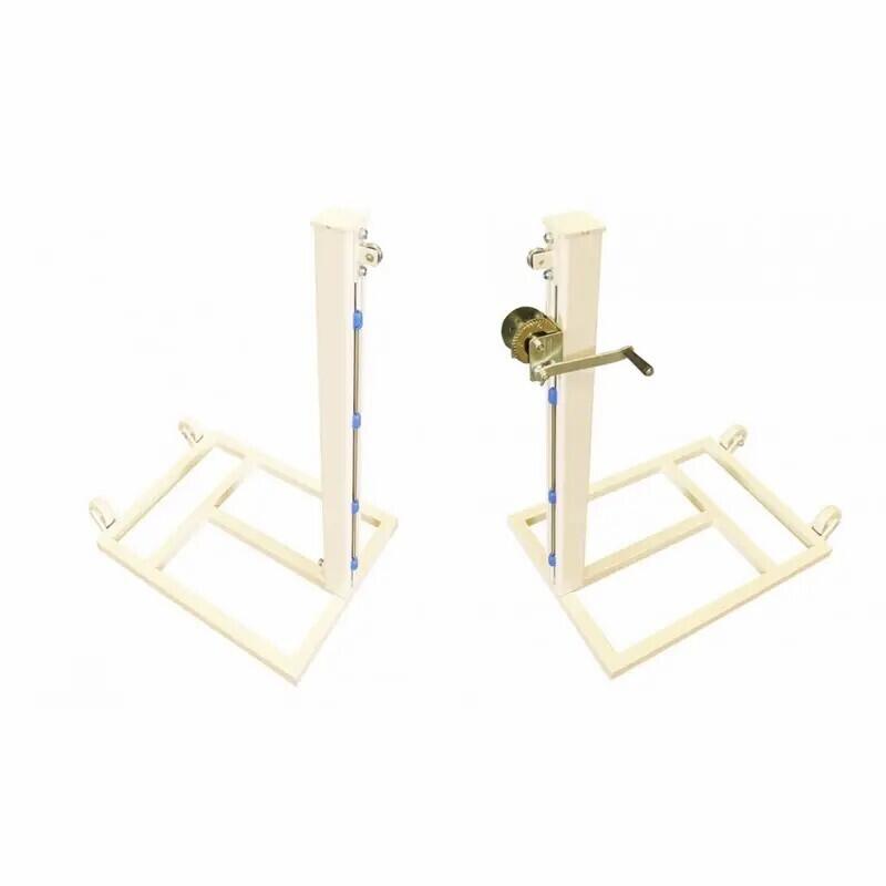 Zestaw 2 mobilnych słupków tenisowych 80x80 mm