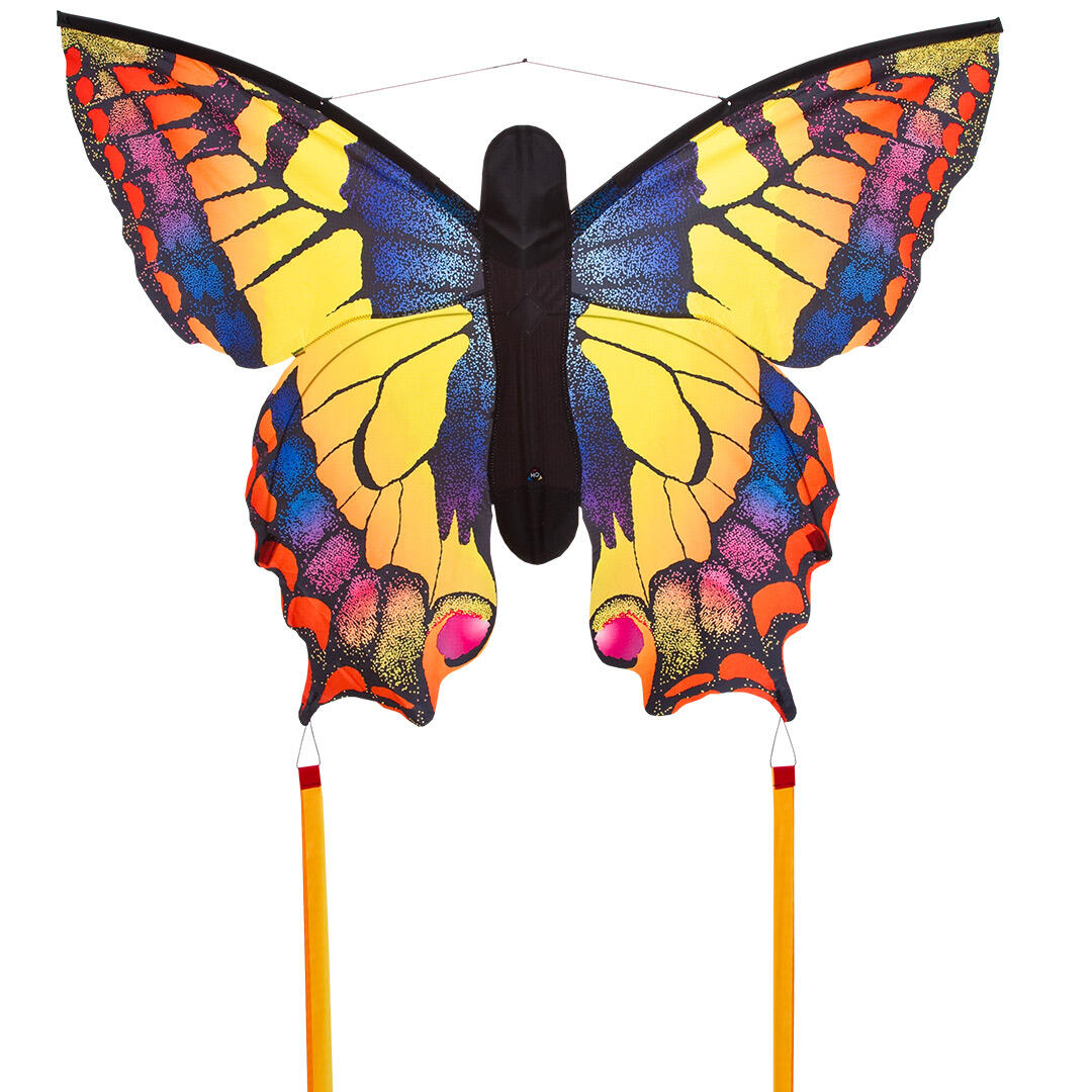 Latawiec dziecięcy HQ Butterfly Kite L Swallowtail 106542 Żółty 130 x 80 cm