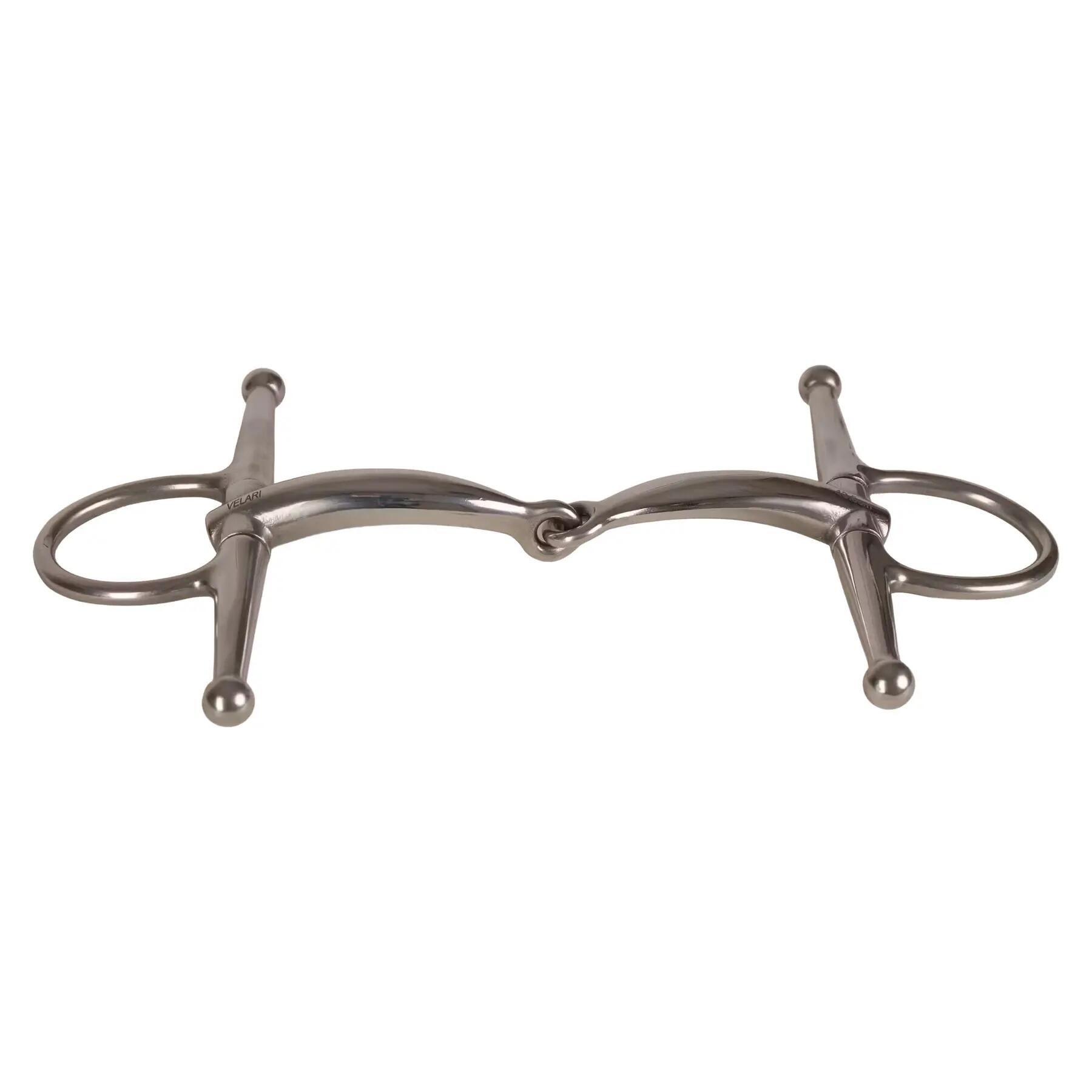 Jednostronny kantar do koni ze stali nierdzewnej Velari Full Cheek Bit 16mm 14,5