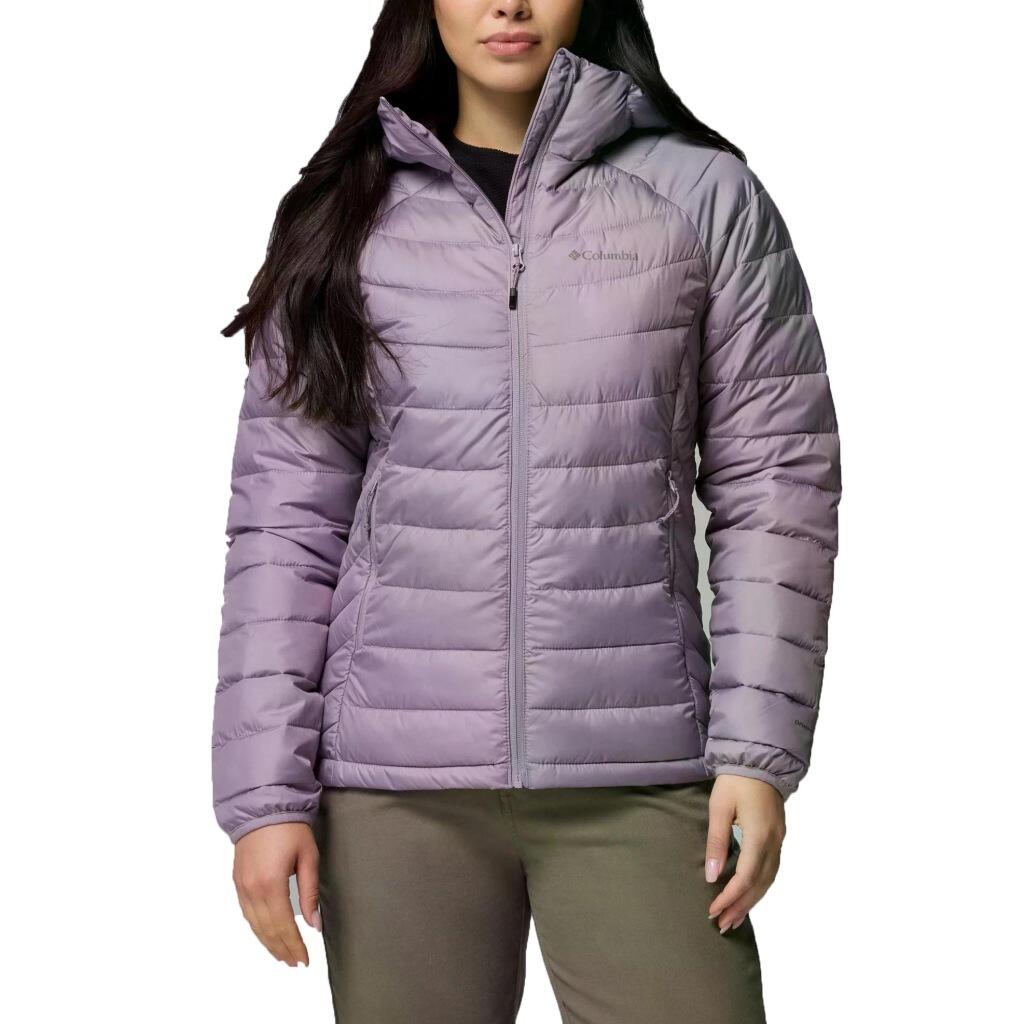 Kurtka COLUMBIA POWDER LITE II HOODED JACKET Fioletowy