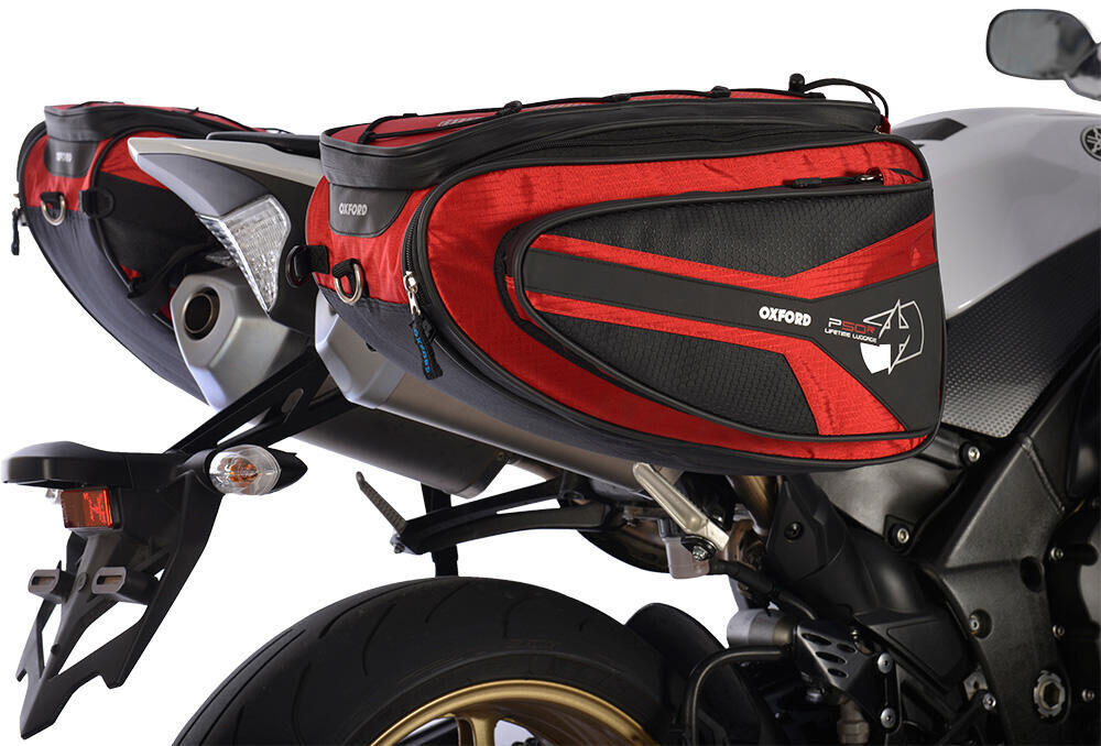 Sakwy rowerowe OXFORD P50R 2x25 l czerwone.