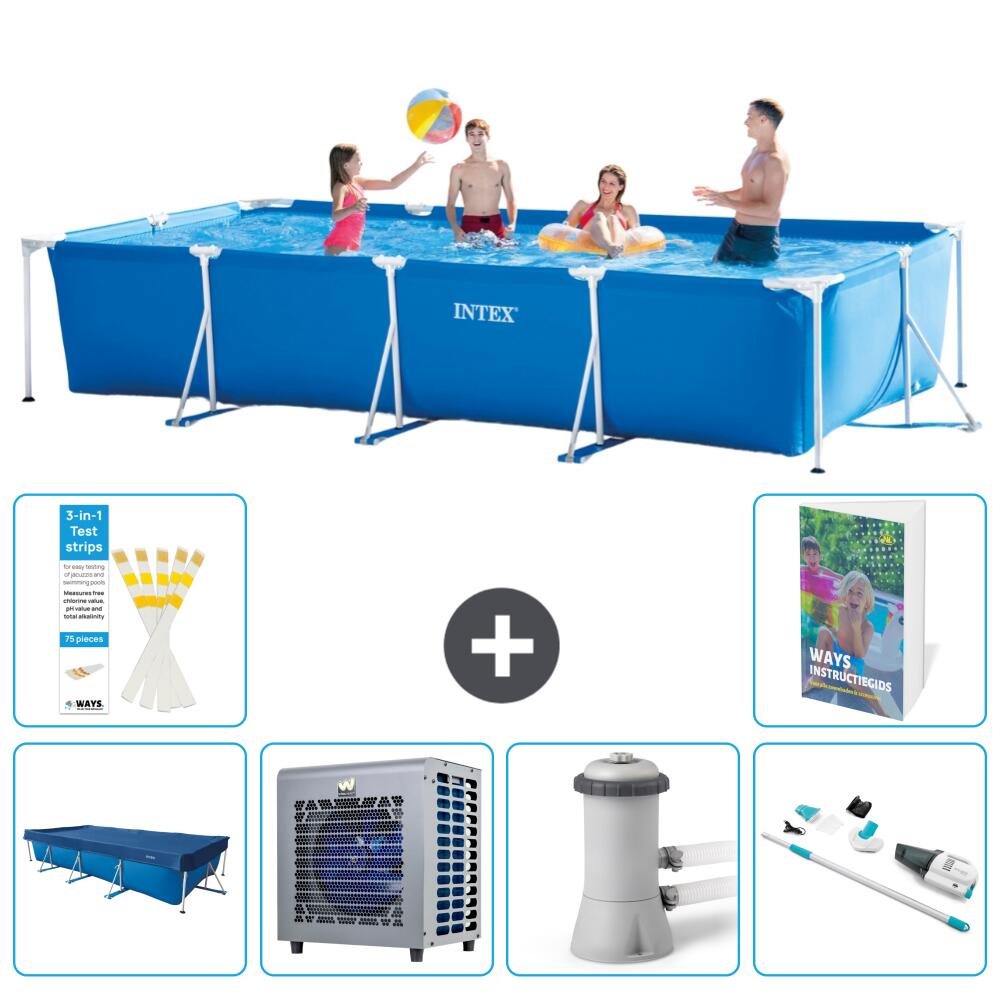 INTEX Basen ze stelażem Prostokątny - 450x220x84 cm - 7-częściowy S139