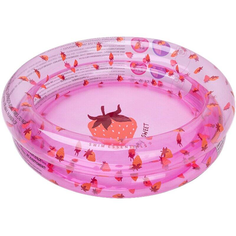 Basen dla niemowląt Swim Essentials - Różowy - Pola truskawek - Ø 60 cm