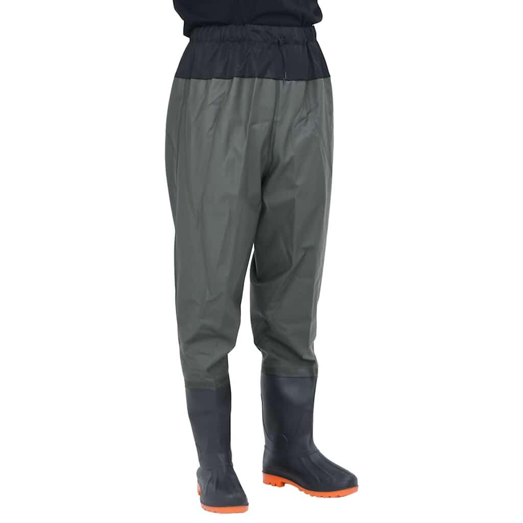 VidaXL Waders z wbudowanymi butami Rozmiar 43 Ciemnozielony