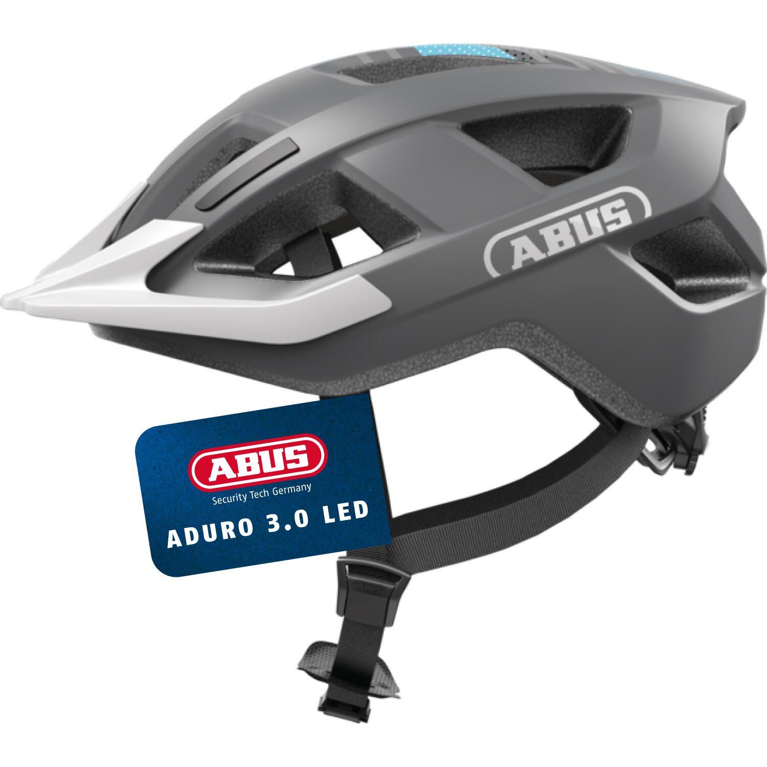 Miejski kask rowerowy Aduro 3.0 LED szary wyścigowy