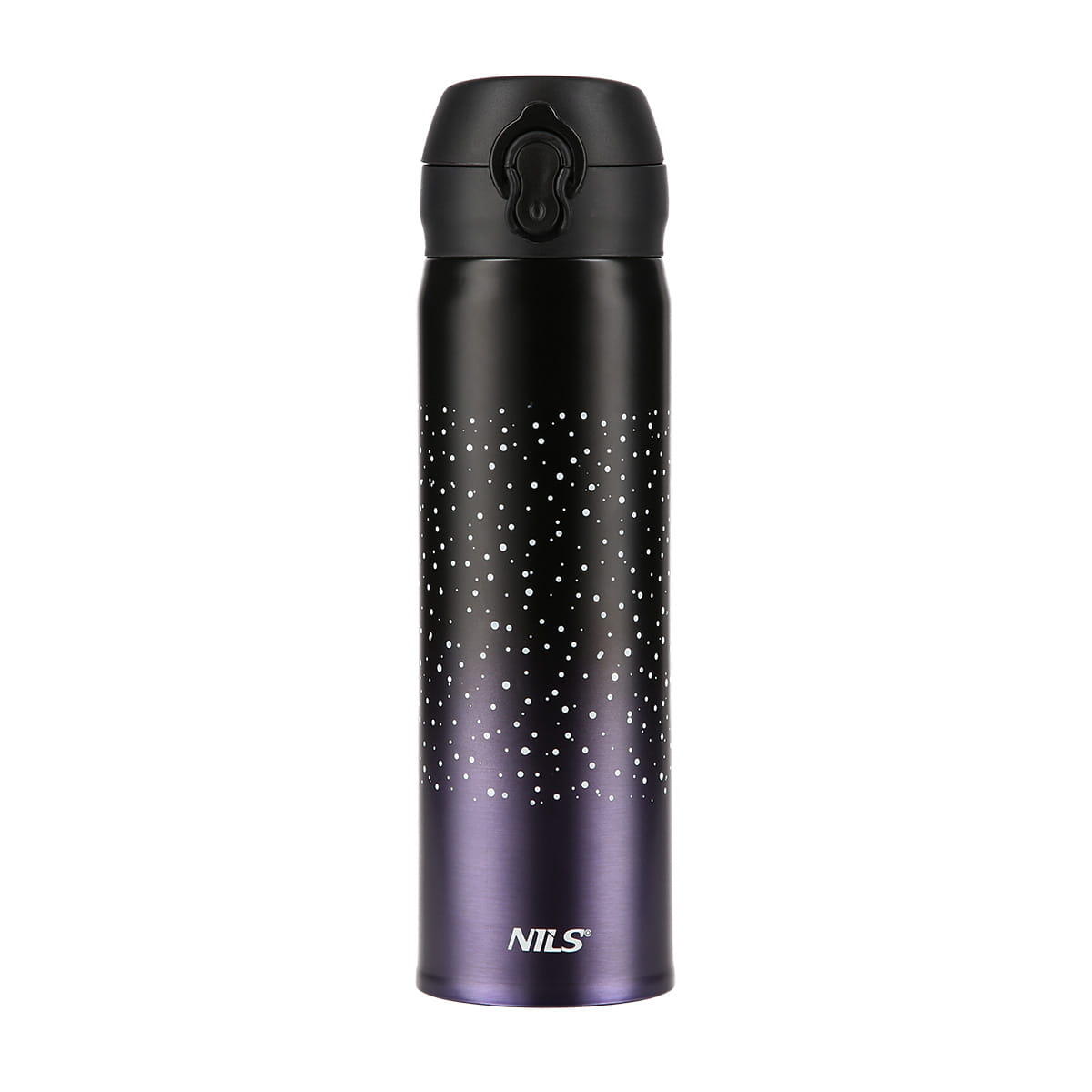 Kubek termiczny NILS NCB11 500 ml stalowy z blokadą otwierania