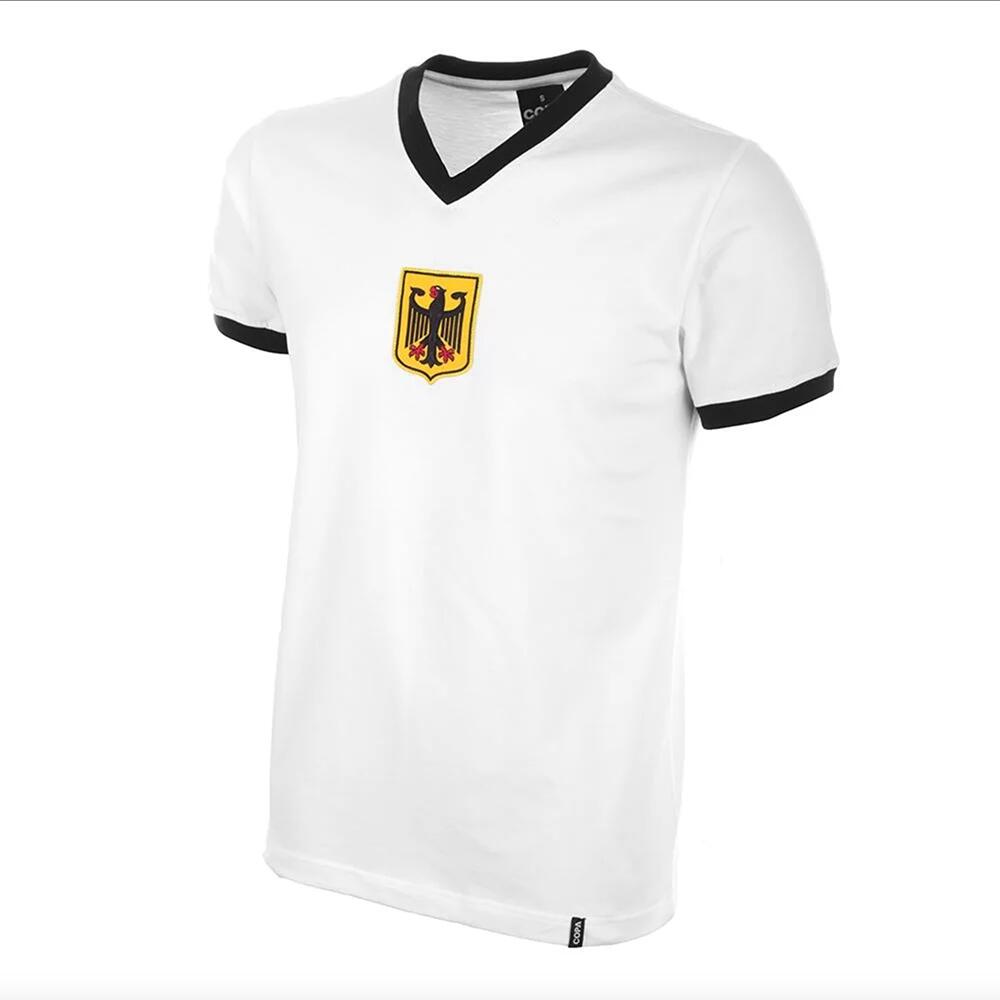 Koszulka retro piłkarska dla dorosłych - Niemcy Lata 70 - Biała