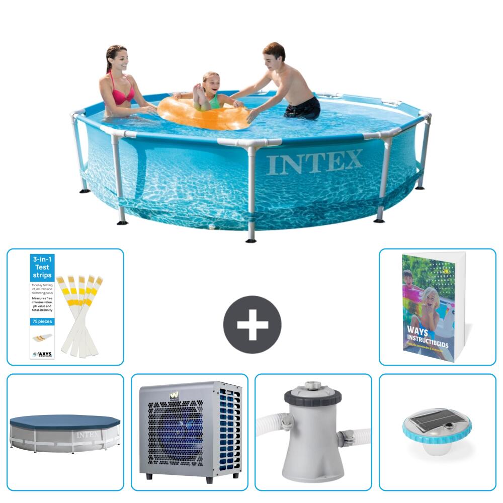 INTEX Basen ze stelażem Okrągły - 305x76 cm - 7-częściowy S106