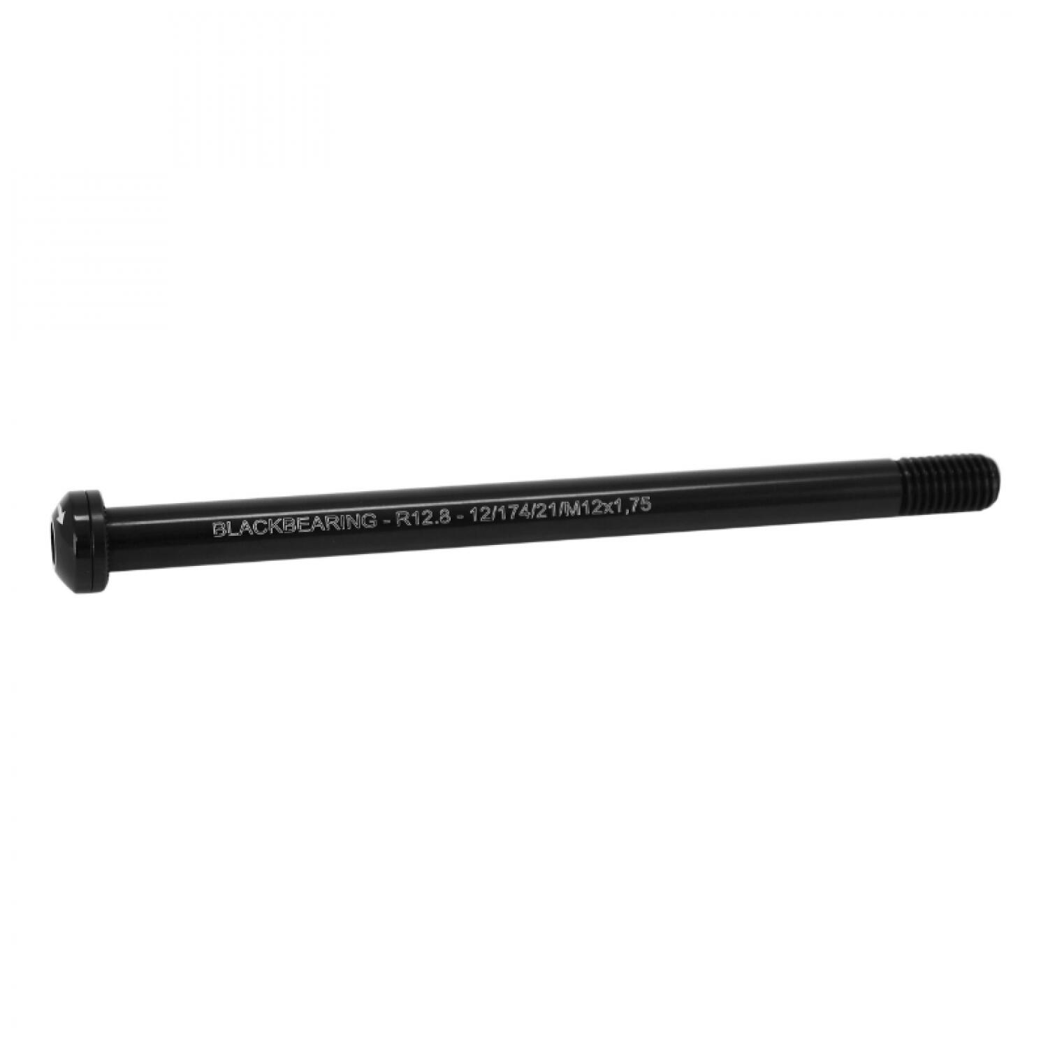 Oś koła Black Bearing 12 mm - 174 - M12x1,75 - 21 mm - R12.8