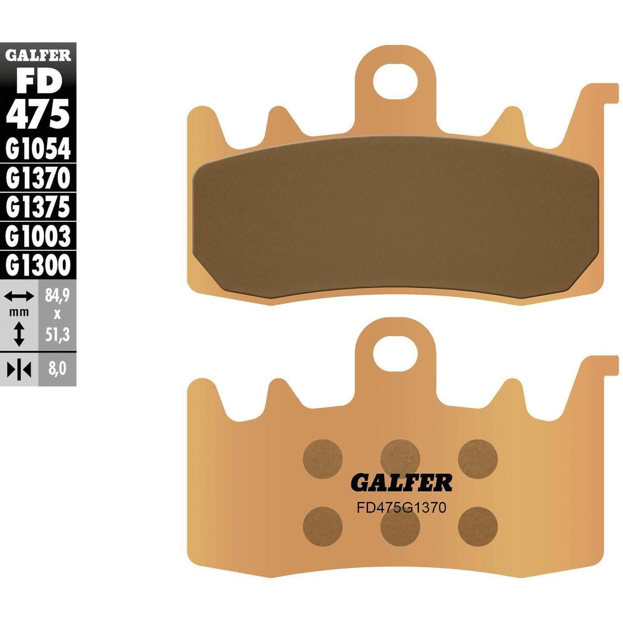 Klocki hamulcowe Galfer FD475 G1370 z metalu sinterowanego