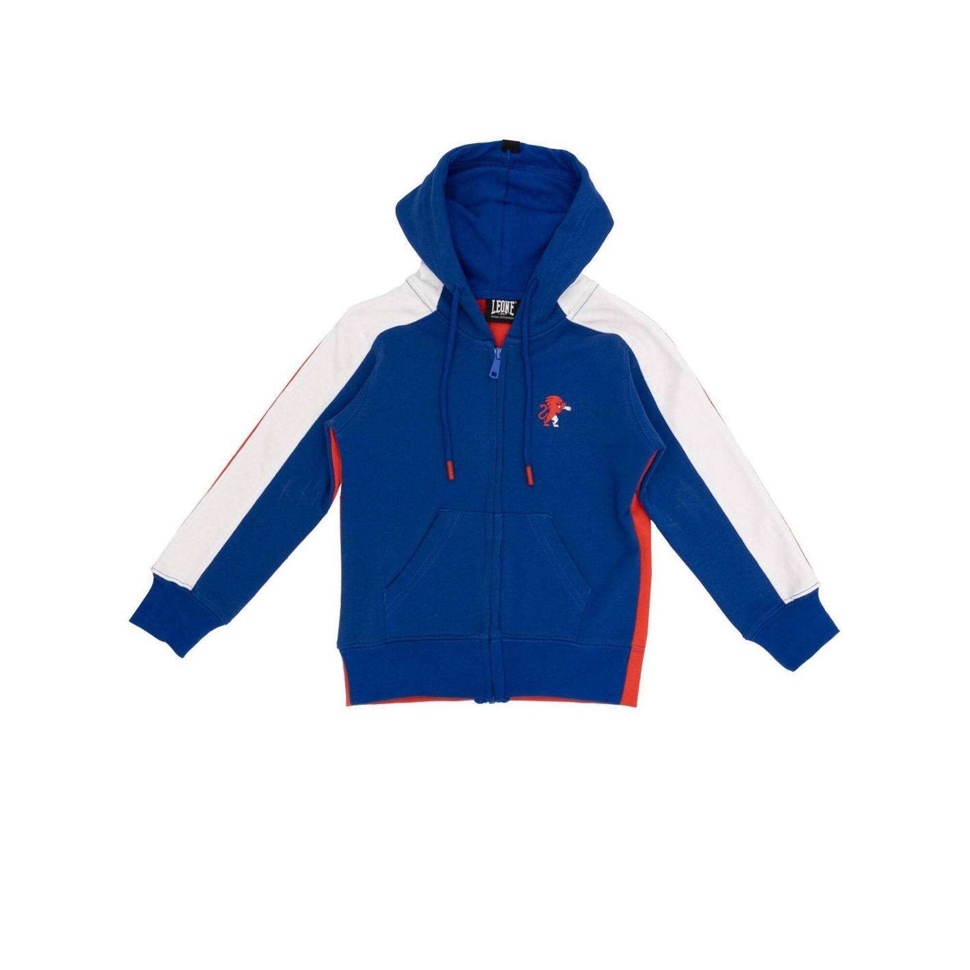 Nowa sportowa bluza dziecięca z kapturem i zamkiem