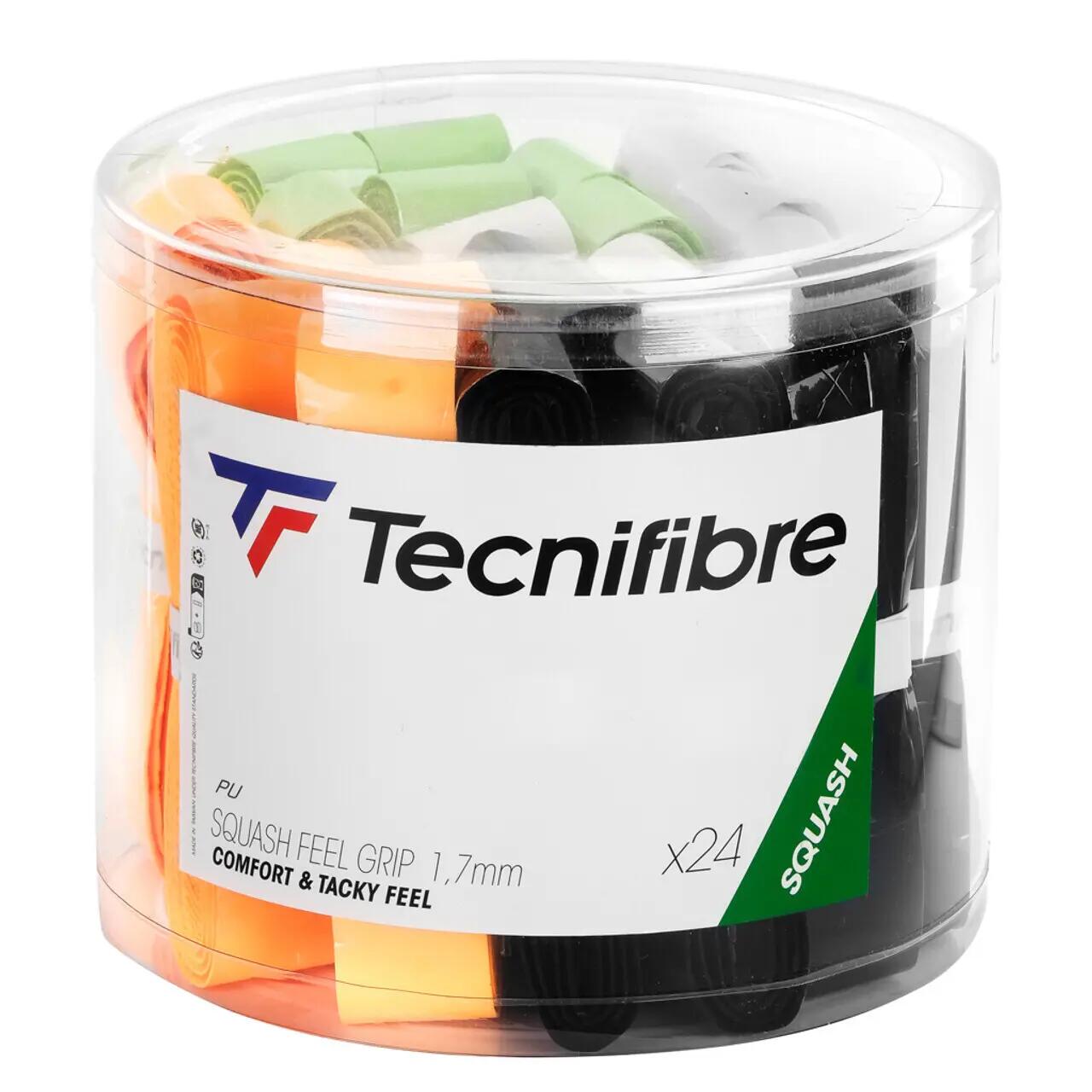 Pudełko 24 uchwytów do squasha Tecnifibre Feel