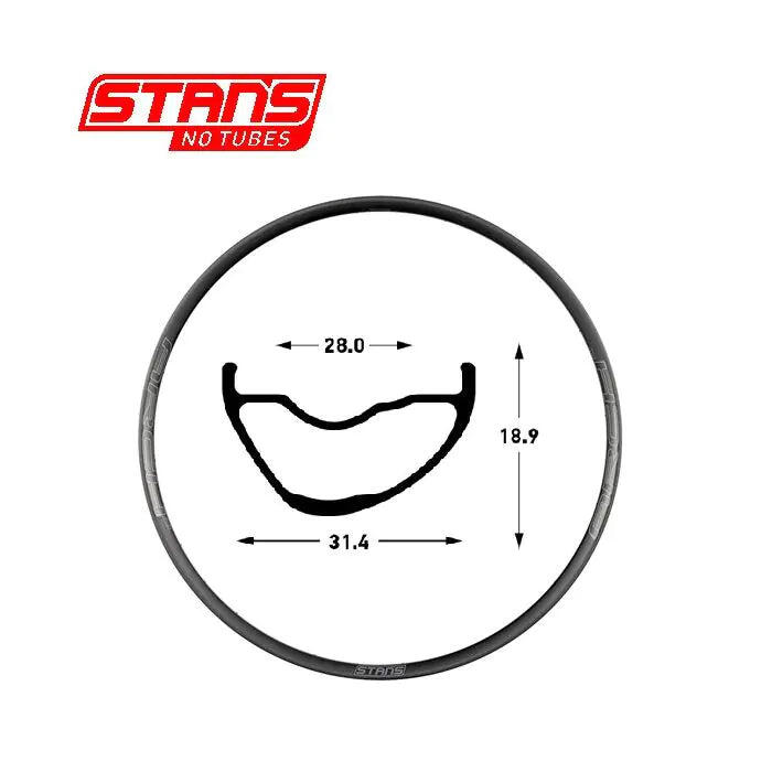 STANS NOTUBES Obręcz Arch MK4 27.5 650B 32H czarno-szara